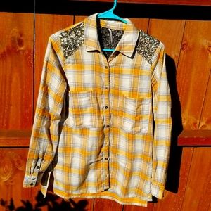 Free people sequenced long sleeved top